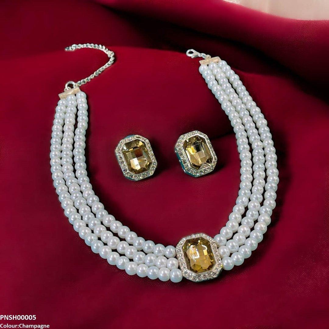 Rectangle Necklace Set