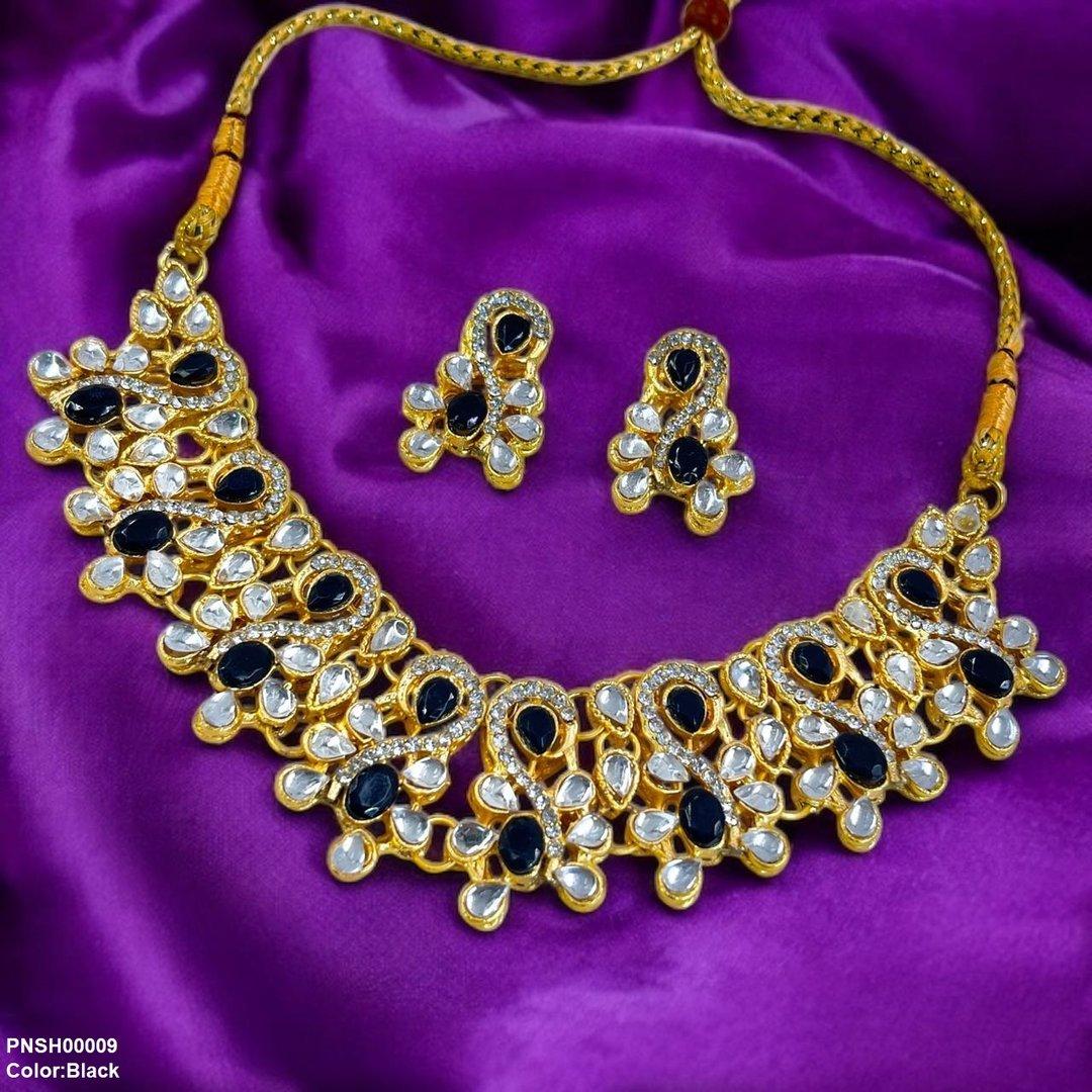 Oval Tear Necklace Set