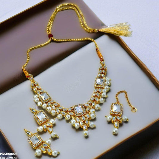 Rectangle/Tear Necklace Set